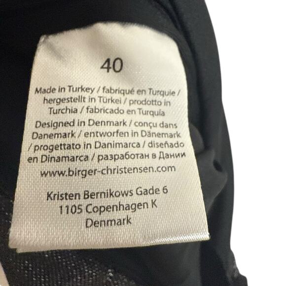 ROTATE Birger Christensen Isha Metallic Black Cut Out Halter V-Neck Jumpsuit 8 - Picture 14 of 15